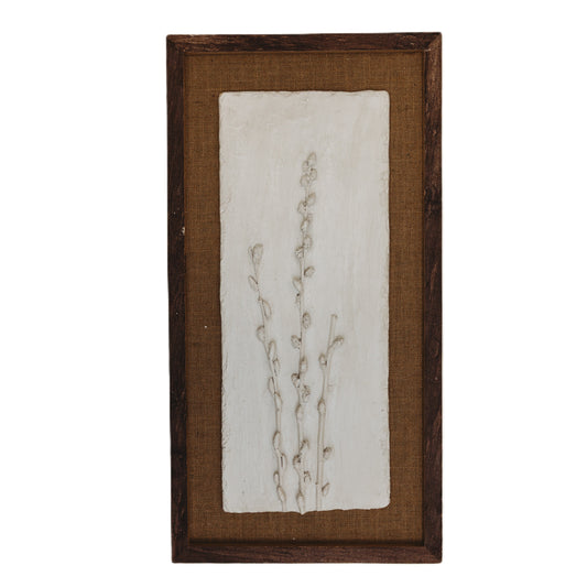 Botanical Wall Art - Pressed White Pressed Blossoms