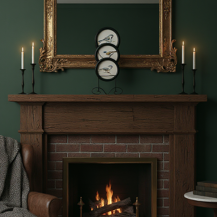 WA113 Bird Wall Art - Songbird Gray 5.75" x .75" x 5.75" PK 6