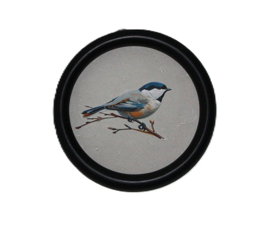 WA113 Bird Wall Art - Songbird Gray 5.75" x .75" x 5.75"