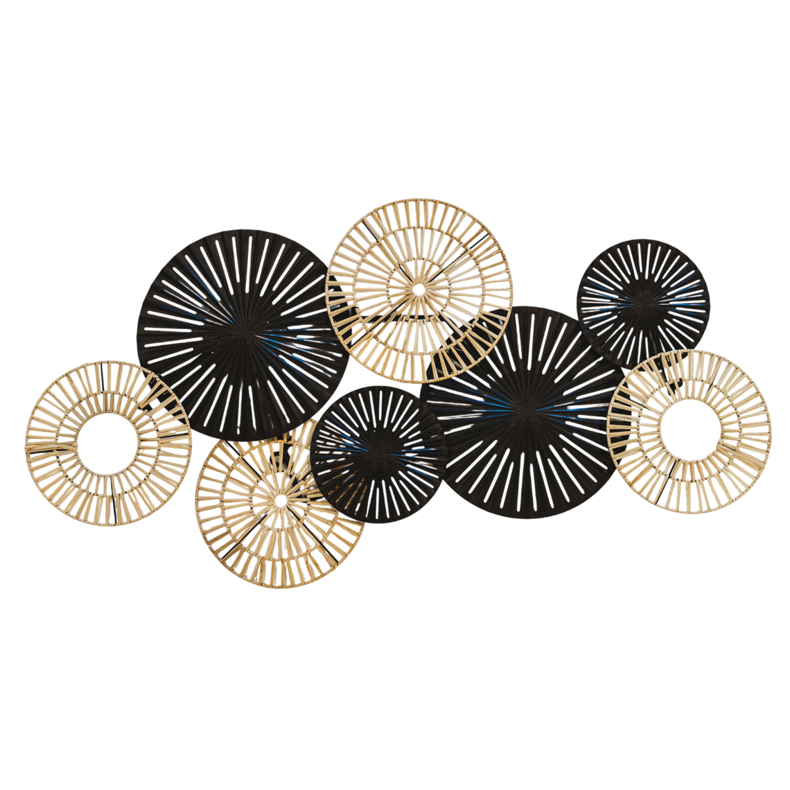 WA121 Woven Circle Wall Hanging 41.25" x 1.75" x 20.5" PK 2