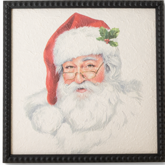 WA123 Santa Claus Wall Décor, 30"x 1" x 30" PK2