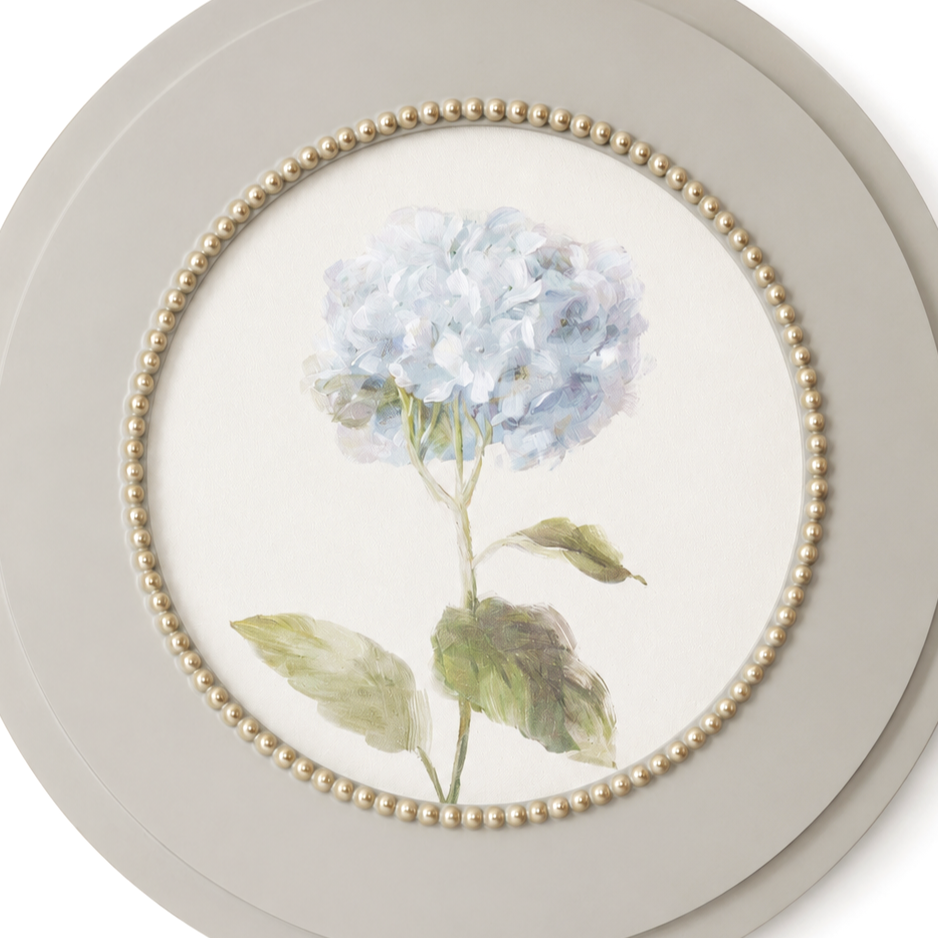 WA132 Hydrangea Wall Art 15.75" x .75" x 15.75" PK 4