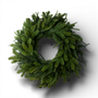 WR102 Real Touch Mixed Pine Wreath 28" PK1