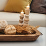 CH107 Wood Candleholder 2" x 2" x 6" PK 4