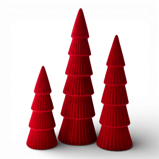 PN129 Dolomite Trees Red 3.5", 4.25" &  5",   Set of 3 PK1